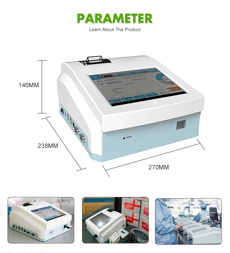 Clinical Analytical Instruments Quantitative Fluorescence Immunoassay Analyzer Poct Rapid Test