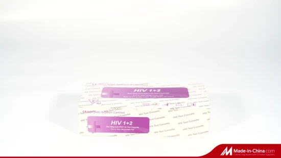 HIV Test Strip/Cassette HIV Test Kit at Home Wholesale Factory Price Infectious Disease Test in-Home HIV Test HIV1/2 Rapid Test